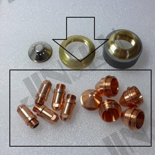 Electrode 200 + 1.2 1.6 1.8 Tip 200 YGX-100 YK-100 100A YGX 100103 YK 100102 Huayuan LGK-100 LGK-120 CNC Plasma Torch