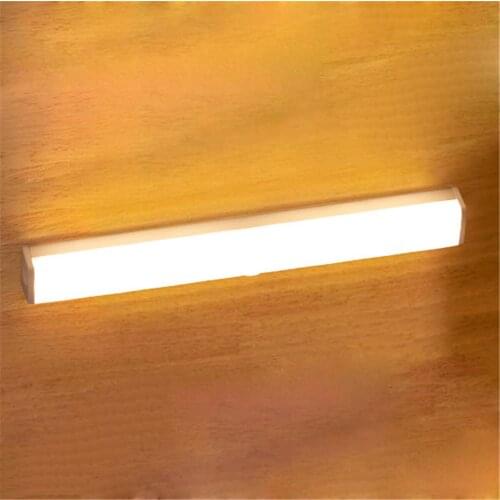 Induction LED Night Light Human Infrared Induction Lamp Built-in Battery USB Lamp Portable Cabinet Lamp Lighting