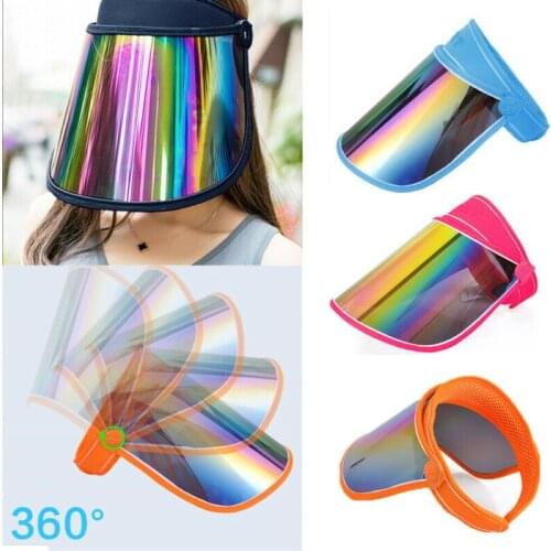 Anti UV Women Men Adjustable Cap Sport Sun Summer Outdoor Sunscreen Hat Fashion Casual Solid Breathable Elastic Sunproof Sun Cap