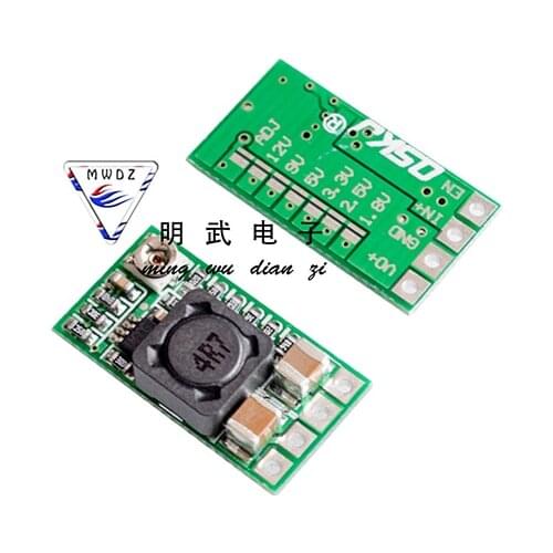 2Pcs Mini DC-DC 12-24V To 5V 3A Step Down Power Supply Module Voltage Buck Converter Adjustable 97.5% 1.8V 2.5V 3.3V 5V 9V 12V