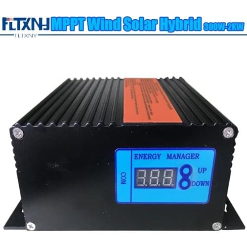 LCD wind/solar hybrid charge controller 12/24v auto swicthed low voltage boost controller