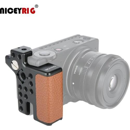 Niceyrig Brown Ergonomic Leather Grip With Screwdriver for Sigma FP Camera