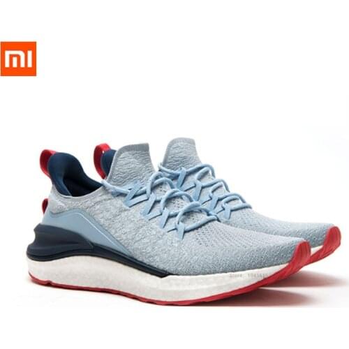 XiaoMi Mijia Sneakers Sport shoes Sneaker 4 For Men Running Lightweight Breathable 4D Fly Woven Upper Washable Smart