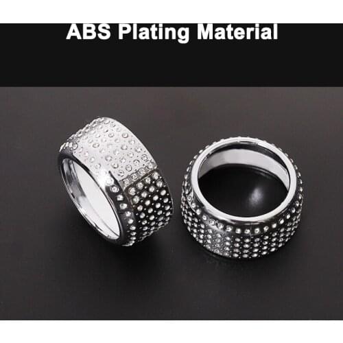 QHCP Car Clock Cover Volume Button Knob Protective Cover Front Air Vent Clip Interior Accessory Fits For Lexus ES 2018 2019 2020