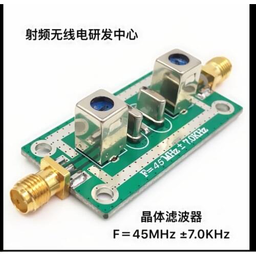 Quartz Crystal Filter Bandpass Narrowband Filter 45mhz ± 7kHz