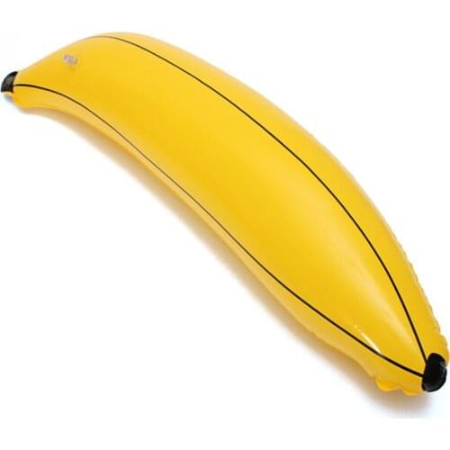 Easy Inflated With Mouth Lovely Inflatable Banana PVC Blow Up Pool Water Beach 66cm Party Cute Shape Children Kids Toy