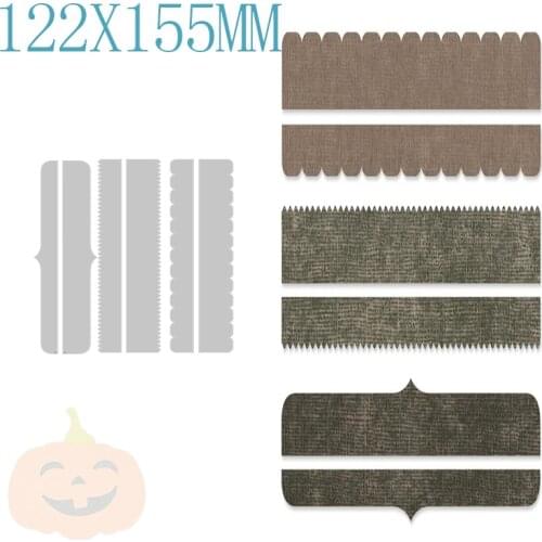 Christmas Strip Metal Cutting Dies For DIY Embossing Cut Paper Decoration Greeting Card Scrapbooking No Stamp