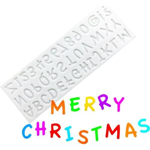Wholesale 10 pcs Uppercase Letters Numbers Silicone Sugarcraft Cupcake Baking Mold Fondant Cake Decorating Tools