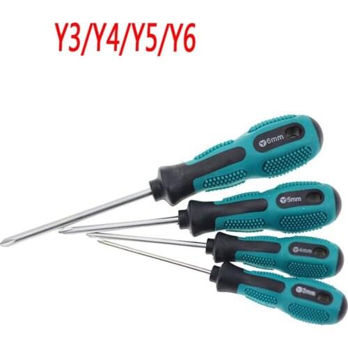Y Type Screwdriver High Quality CR V Material Y3 Y4 Y5 Y6 Magnetic Anti-skid Screw Driver Maintenance Repair Tools Y Screwdriver