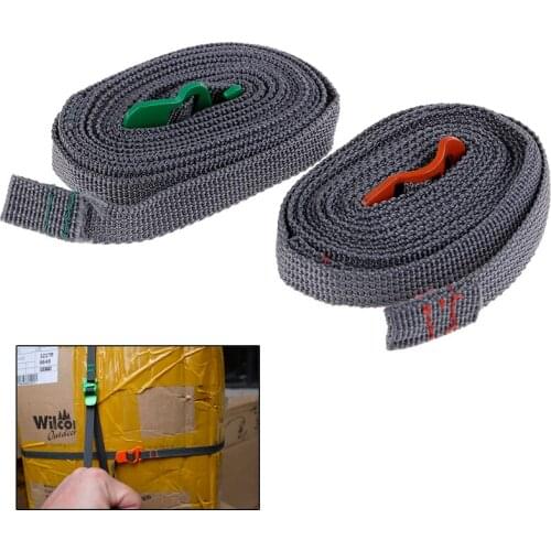 Camping Hiking Rope Durable Quick Release Luggage Strap with Stainless Steel Hook Outdoor Tool