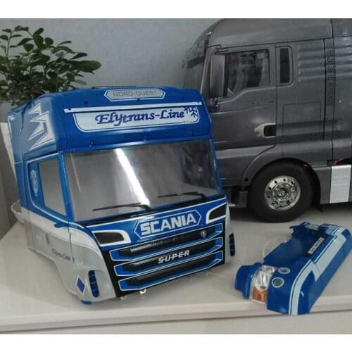 Remote Control Car Part Body Shell Classic Painting Water Stickers Sets For 1/14 Rc Truck Tamiya Scania R620 730 Tractor Trailer