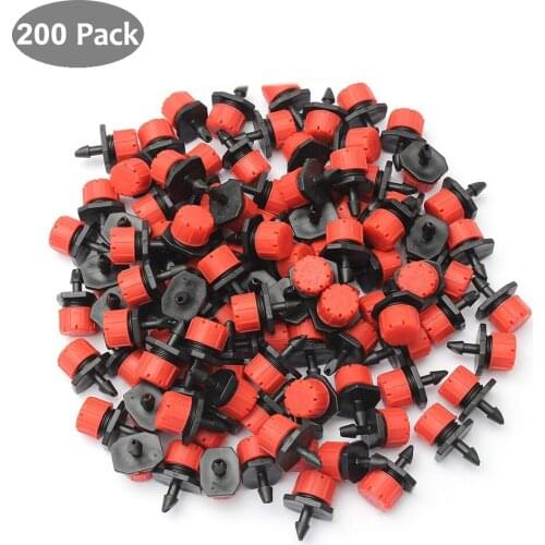 1 piece 200 pcs adjustable 8 hole micro drip irrigation connected to 1/4 inch hose garden irrigation sprinkler accessory