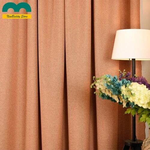 Modern Noise Curtain Blackout Curtains for Living Room Kitchen Bedroom Window Blinds Solid Color Drapes