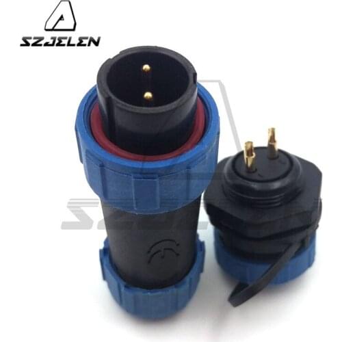 SP17 Type , Waterproof Connector 2 pin Plugs and Socket, Electric Power Cable Connector