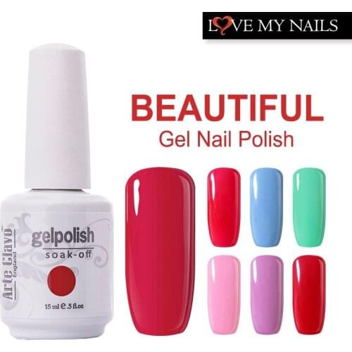 High Quality Colorful 220 Colors Arte Clavo Any One Nail UV Gel Polish Kit Honey Girl Gel Polish Soak Off