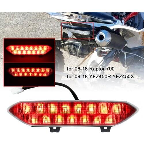 Taillight Tail Light for 06-18 Raptor 700 LED Rear Lamp Brake Light for Yamaha 09-18 YFZ450R YFZ450X