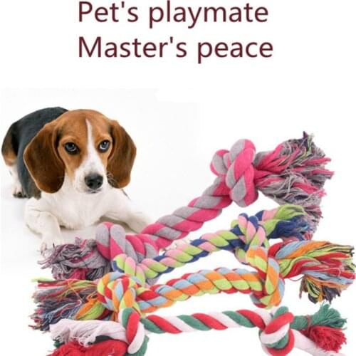 Dog Molar Bite Toys Chew Toys for Puppy Chewing Knot Durable Braided Bone Rope 3 Size Funny Tool Small Medium Large Dog
