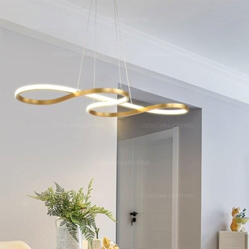 Gold led pendant light white kitchen fixture black modern hanging lamp in dining room restaurant nordic decorative light fitting