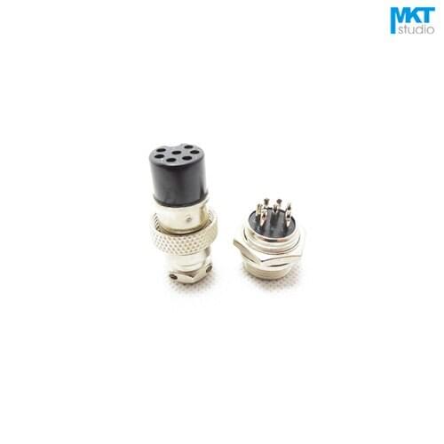 10Pairs GX16 16mm 7 Pins 250V 15A Male+Female Electrical Connector, Aviation Connector Plug