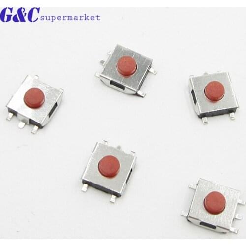 100Pcs 6X6X3.1mm SMD 5 Pins Tactile Push Button Switch Tact Switch diy electronics