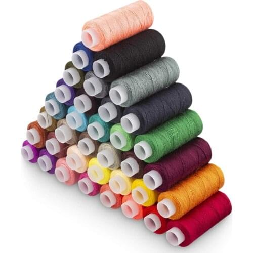24 Colors Polyester Sewing Thread for Quilting Stitching Embroidery Thread Sewing Machine Spools Thread Hand Sewing Accessories