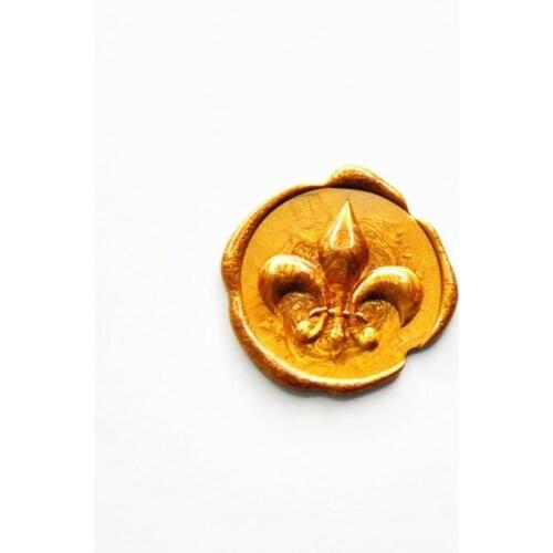 3D Fleur de Lys wax seal stamp Fleur de Lys seals wedding invitation wax seals 3D