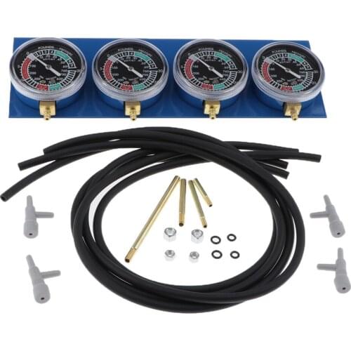 4 Cylinder Motorbike Carburetor Vacuum Gauge Balancer Synchronizer Kit New