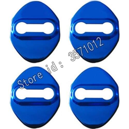 For Toyota RAV4 2019 2020 car styling body latch stop anti rust water proof Door lock keys key protect buckle panel parts 4pcs