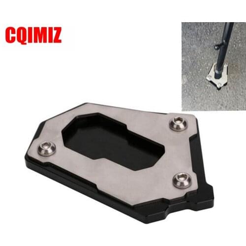 Aluminum Motorcycle Side Kickstand Stand Extension Base Plate Parts For BMW R1200GS LC 2013-2016 R1200GS Adventure 2014-2016