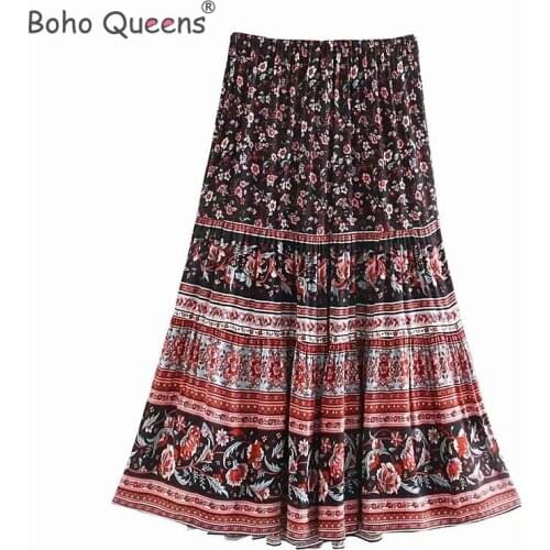 Женские юбки миди BOHO QUEENS China At AliExpress
