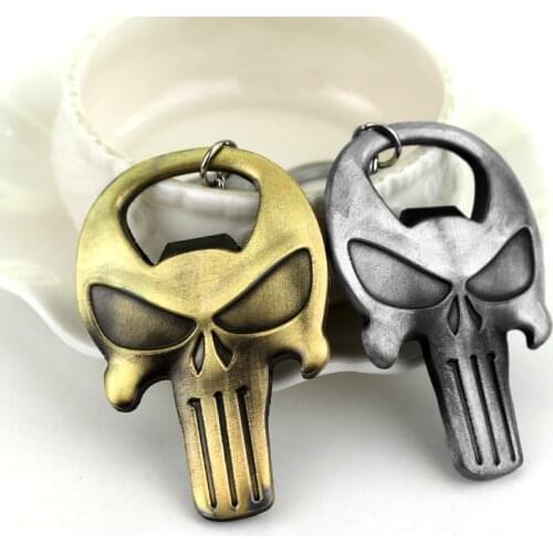 The Punisher Series Skull Keychain Logo Skeleton Movie Mask Key Chain Ring Fob Keyring Personality Jewelry Key Chain Gift
