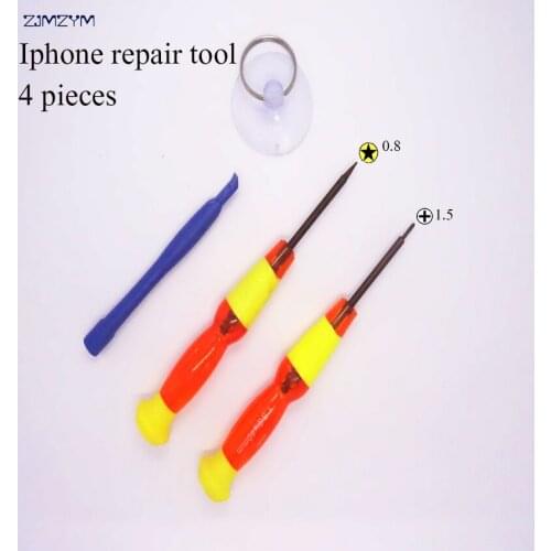 Hot sale 4 in 1 Mobile Phone Repairing Tool Kit Spudger Pry Opening Tool LCD Repair Tools with 1.5MM\0.8MM star screwdrivers