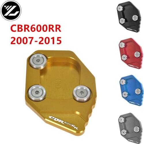 FOR HONDA CBR600RR 2007-2015 2008 2009 2010 2011 2012 2013 2014 2015 CNC Aluminum Motorcycle moto Side Stand Pad Plate Kickstand
