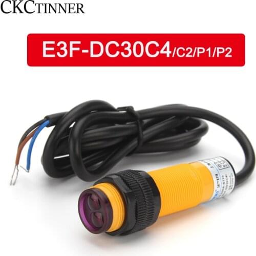 E3F-DS30C4/C2/P1/P2 proximity switch photoelectric sensor switch 6-36VDC output: NPN PNP distance: 7-30cm detection range