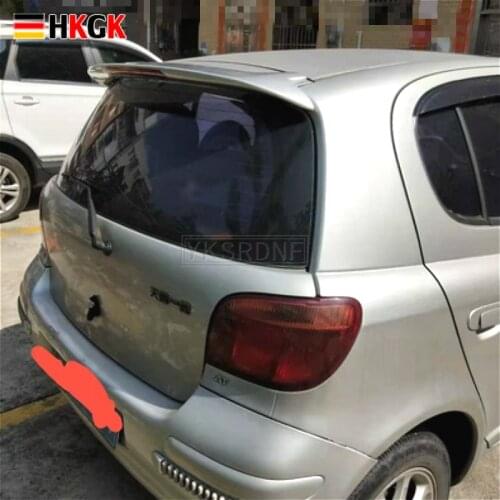 Use For Toyota Vitz Spoiler Rear Trunk Lid Car Spoiler Wing 2002--2013 ABS Material Customize Color DIY Paint Sport Car Spoiler
