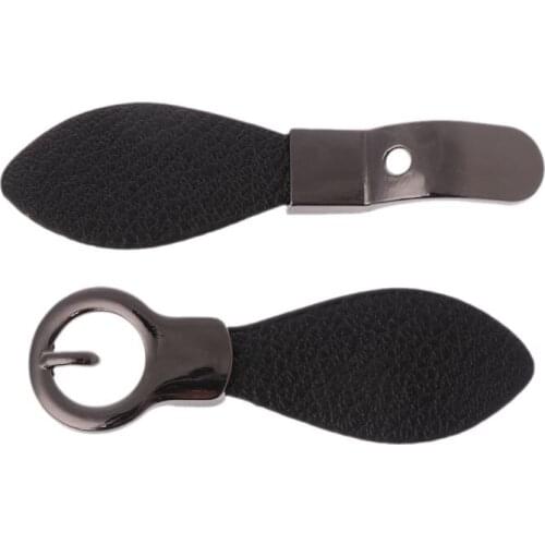 K5DC Leather Toggle Button Metal Buckles For Jacket Topcoat Coat Duffle Handbag Purse Decor DIY Sewing Accessories Crafts