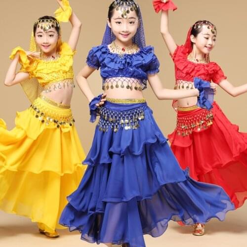 Belly dance performance costumes performance costume girl Indian dance for kid children