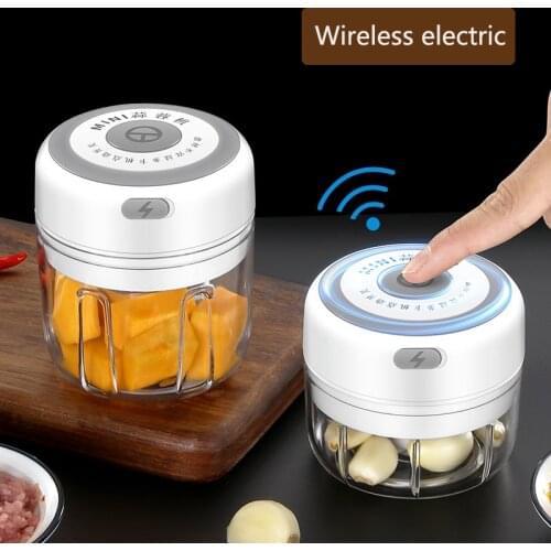 MHNTLOS kitchen 100/250 ml electric garlic masher garlic squeezer vegetable pepper meat garlic chopper USB masher kitchen gadget