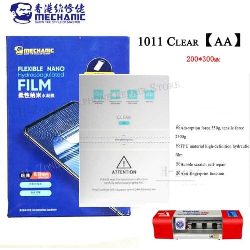 MECHANIC Clear AA Hydraulic Films Mobile Phone eye Protect sheets for S760 S760 and other cut machine for Ipad with cutting code