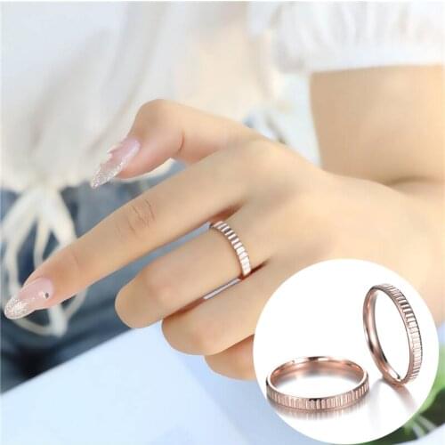 Fashion 4mm Retro Matching Simple Romantic Bump Gear Ring 2021 Womens Exquisite Jewelry and Accessories Best Gifts for Women