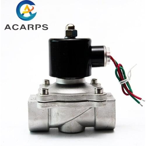 1" Normally Closed Stainless Steel Electric Solenoid Valve 220V 12V 24V 110V Solenoid Valve For Water Gas