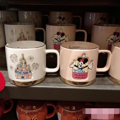 New Style Shanghai Disney Minnie Mug Castle Fireworks Dream Water Cup Office Coffee Cup Gifts for Girls AG 2219