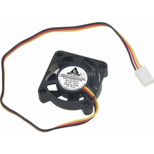 100PCS Gdstime 3Pin 40mm 40x40x10mm 4010 12V DC Motor Axial Cooling Fan Cooler