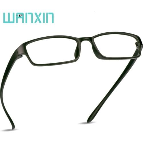 WANXIN Plastic Retro Blue Light Blocking Glasses,Rectangle Computer Reading Glasses