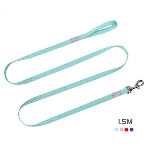 1.5m Dog Leash Reflective For Small Medium Dogs Nylon Pet Leashes Belt Walking And Training Lead Rope Accessories Chihuahua