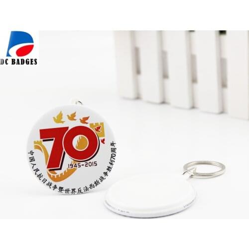 1000 sets 44mm Blank keychain button material without pictures