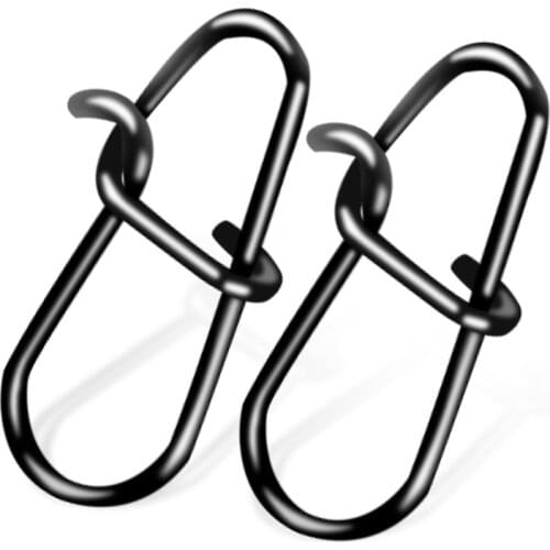 Fast Clip Lock Fishing Connector Stainless Steel Safety Pin Swivel Fishing Tackle Tool for Lures Fishhooks