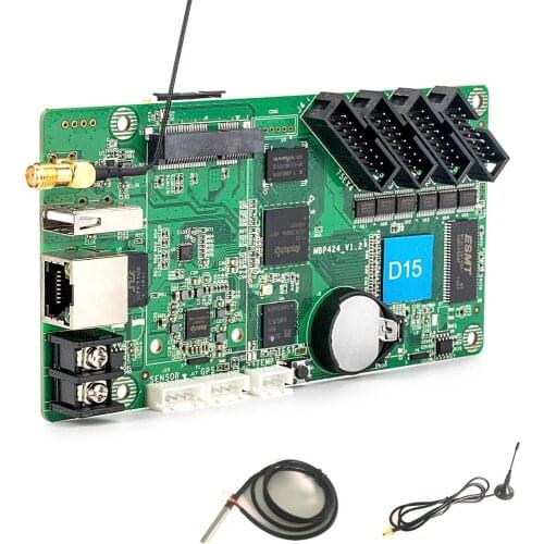 Shenzhen Technology Control Card D15 for Full Color Led Video Message Board Video Multiple Languages Supported USB LAN WIFI TCP