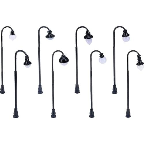 10x Model Railway Street Light 1:100 1:150 3V Diorama Fairy Garden Micro Landscape Park LED Lamp Scenery