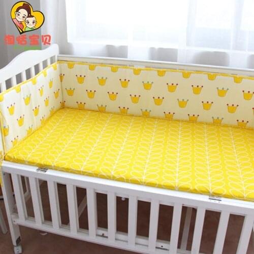 【Spring&Summer】Bed Bumper Baby Cotton Bedding Sets Newborn Toddler Protector Around Crib Bumper Infant Safe Protection200*28cm